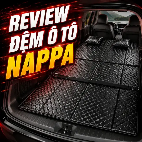 Đệm Gấp Ô Tô Ngang Xe Da Nappa video